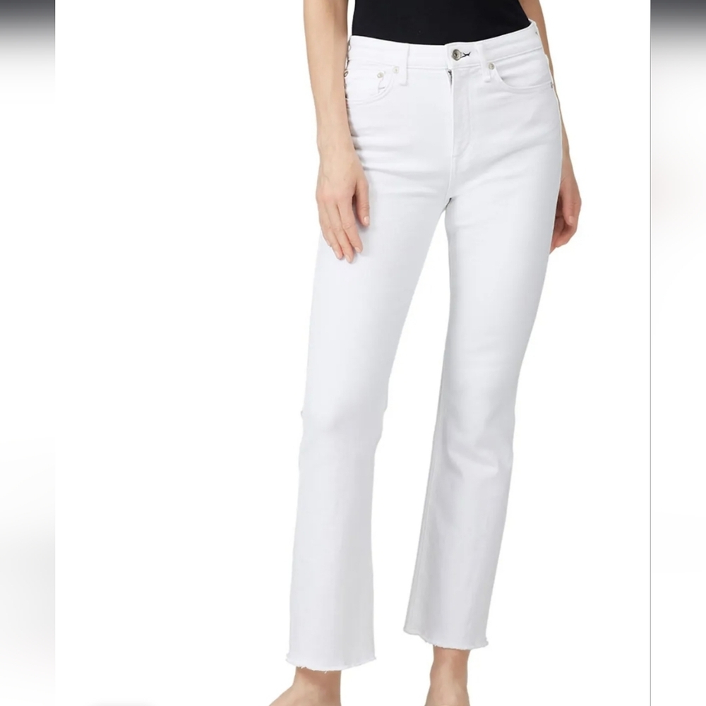 Rag & Bone Jeans Nina High Rise Ankle Flare White Size 32